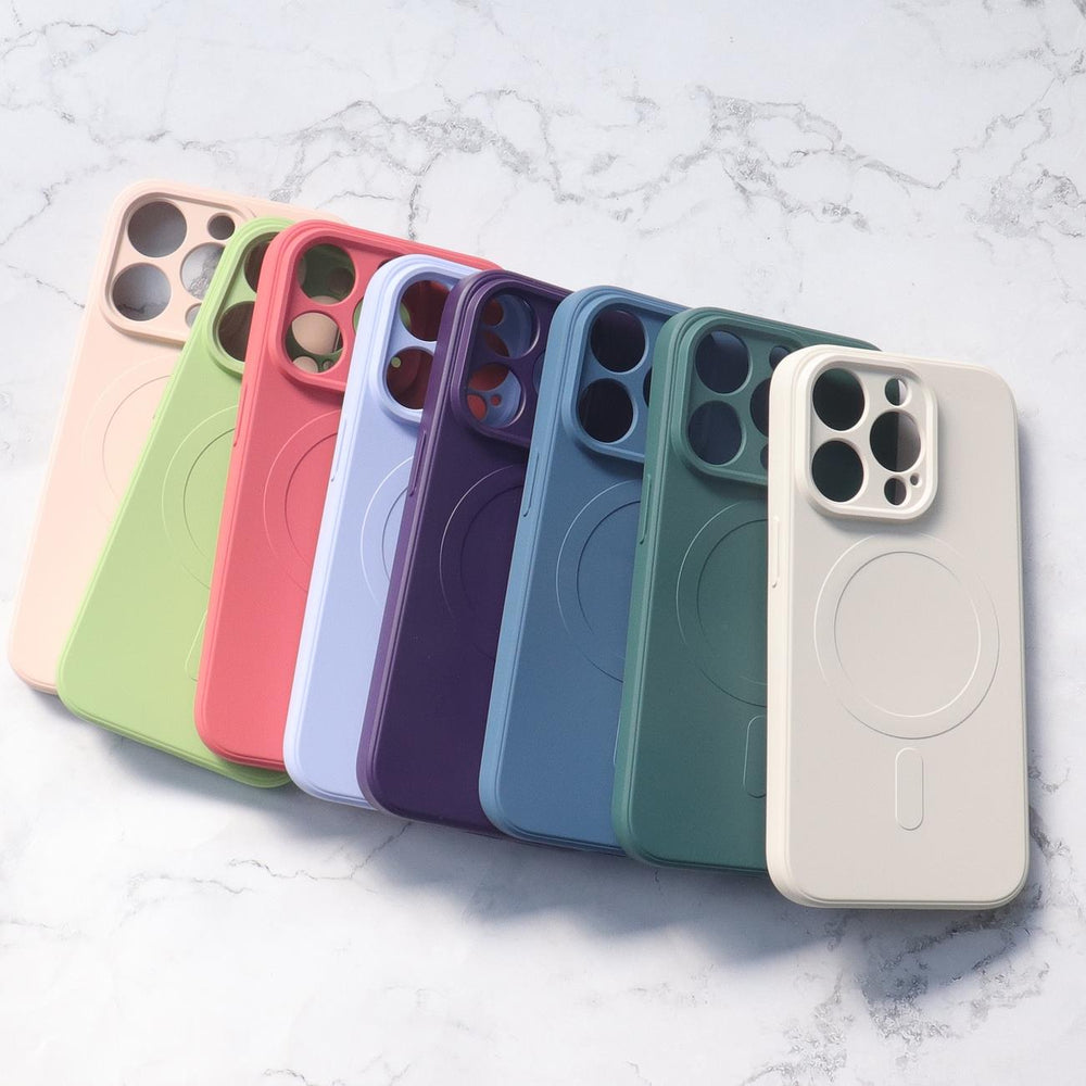 Aizsargvāciņš iPhone 15 Pro – MagSafe Compatible Silicone Silicone Case, violets — attēls 4