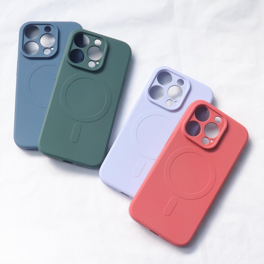 Aizsargvāciņš iPhone 15 Pro – MagSafe Compatible Silicone Silicone Case, zils — attēls 2