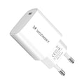 Wozinsky WGWCCW USB-C sienas lādētājs 20 W PD/QC, balts