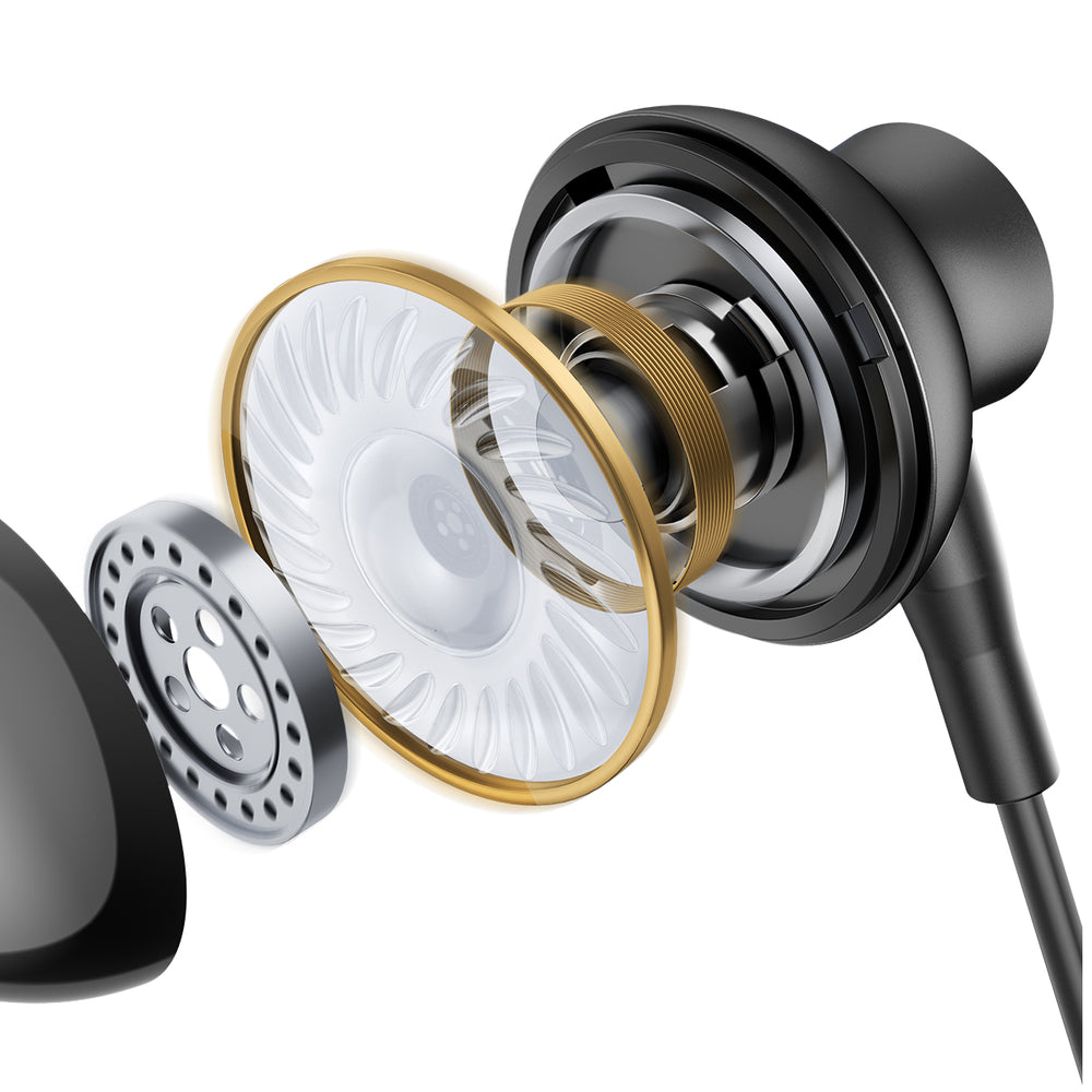 Austiņas Joyroom TYPE-C Series JR-EC07 USB-C in-ear headphones metal - black — attēls 3