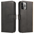 Aizsargvāciņš Samsung M14 – Magnet with flap and wallet, melns