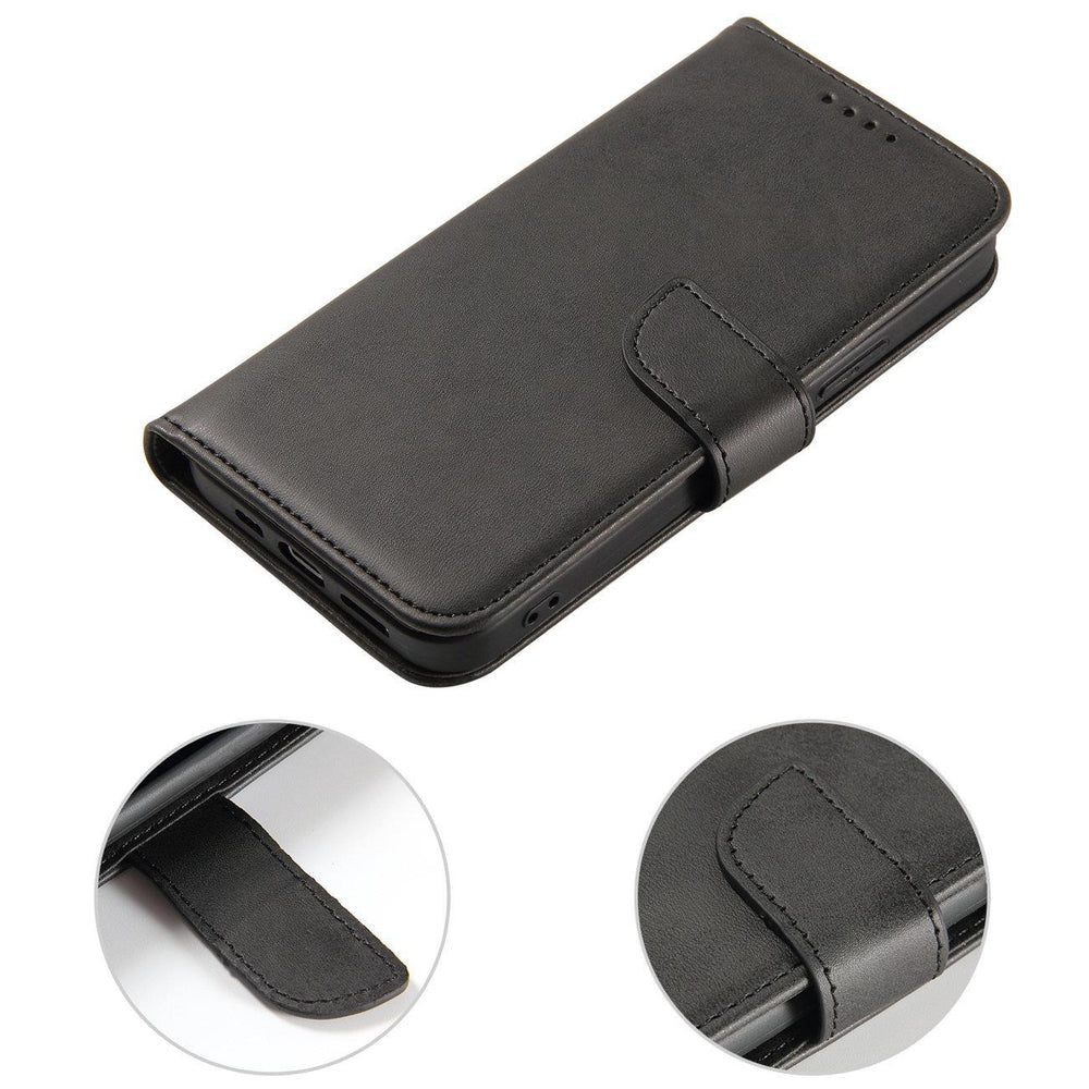 Aizsargvāciņš Samsung M14 – Magnet with flap and wallet, melns — attēls 4