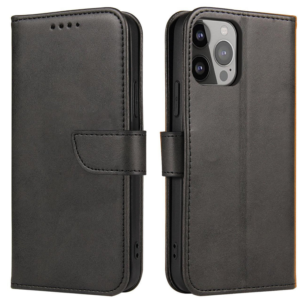 Aizsargvāciņš Samsung M54 – Magnet with flap and wallet, melns