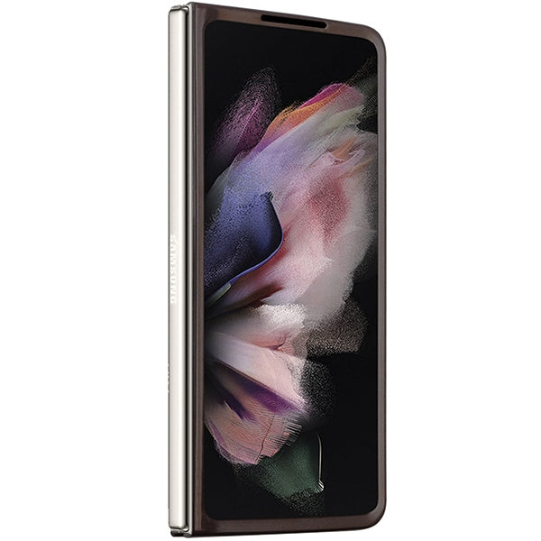 Aizsargvāciņš Samsung Galaxy Z Fold 5 – Guess Leather 4G Triangle Strass, brūns — attēls 3