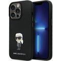 Aizsargvāciņš iPhone 14 Pro Max 6.7" - black – Karl Lagerfeld KLHCP14XSMHKNPK Silicone Ikonik Metal Pin