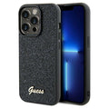 Aizsargvāciņš iPhone 14 Pro Max – Guess Disco Metal Script, melns