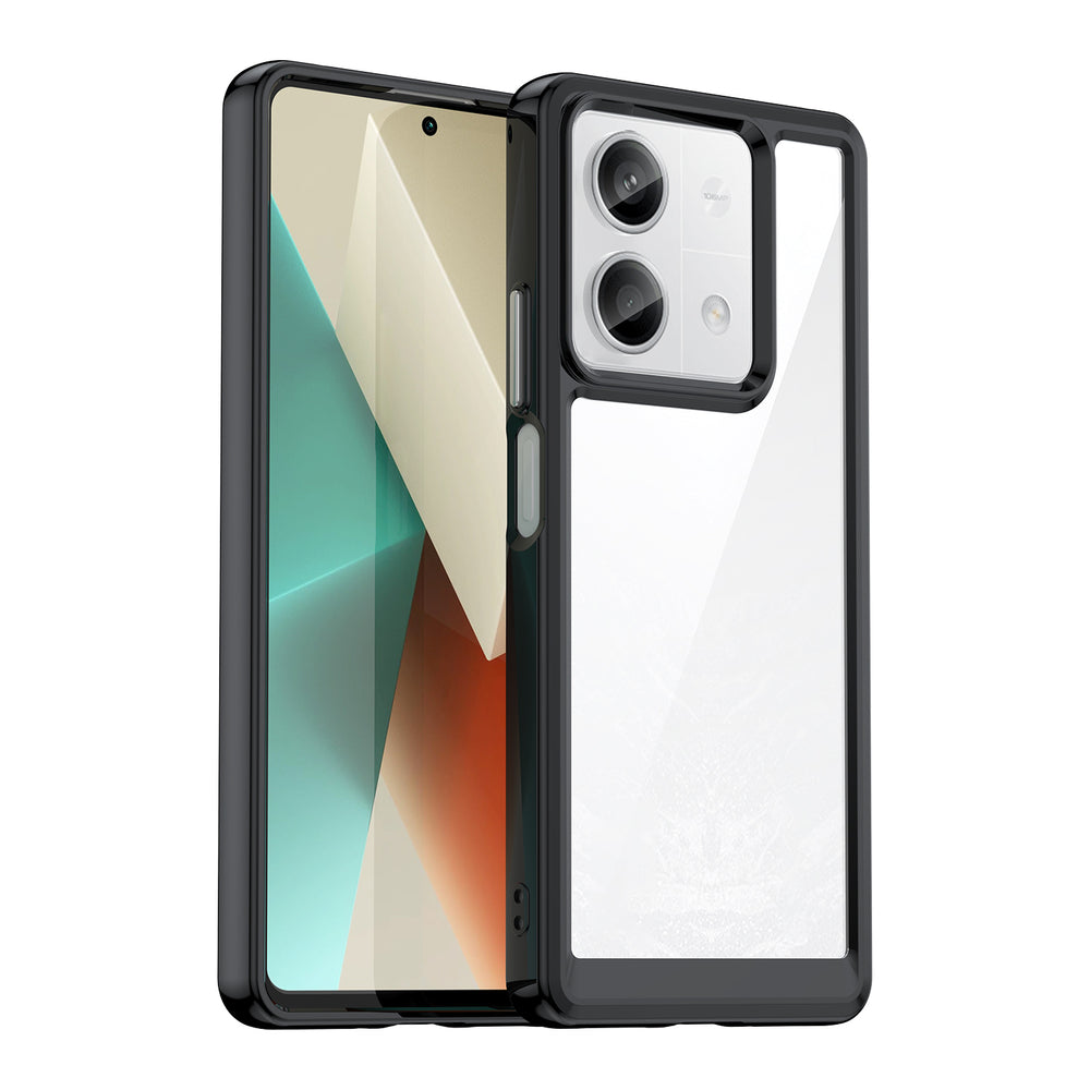 Aizsargvāciņš Xiaomi Redmi Note 13 Pro+ – Outer Space with gel frame, melns