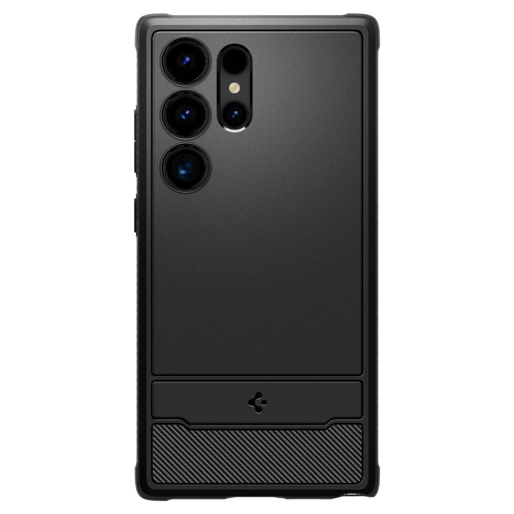 Aizsargvāciņš Samsung Galaxy S24 Ultra – Spigen Rugged Armor, matēti melns — attēls 2