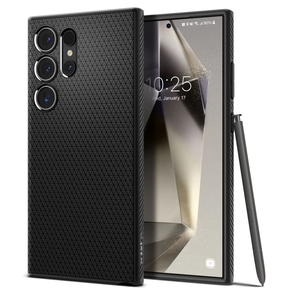 Aizsargvāciņš Samsung Galaxy S24 Ultra – Spigen Liquid Air, matēti melns