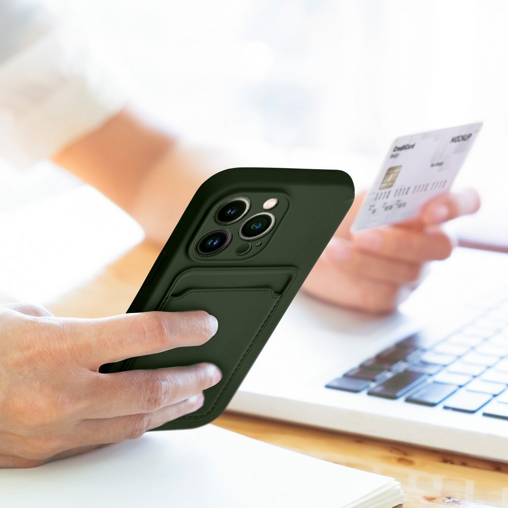 Aizsargvāciņš iPhone 16 Plus – CARD, zaļš — attēls 4