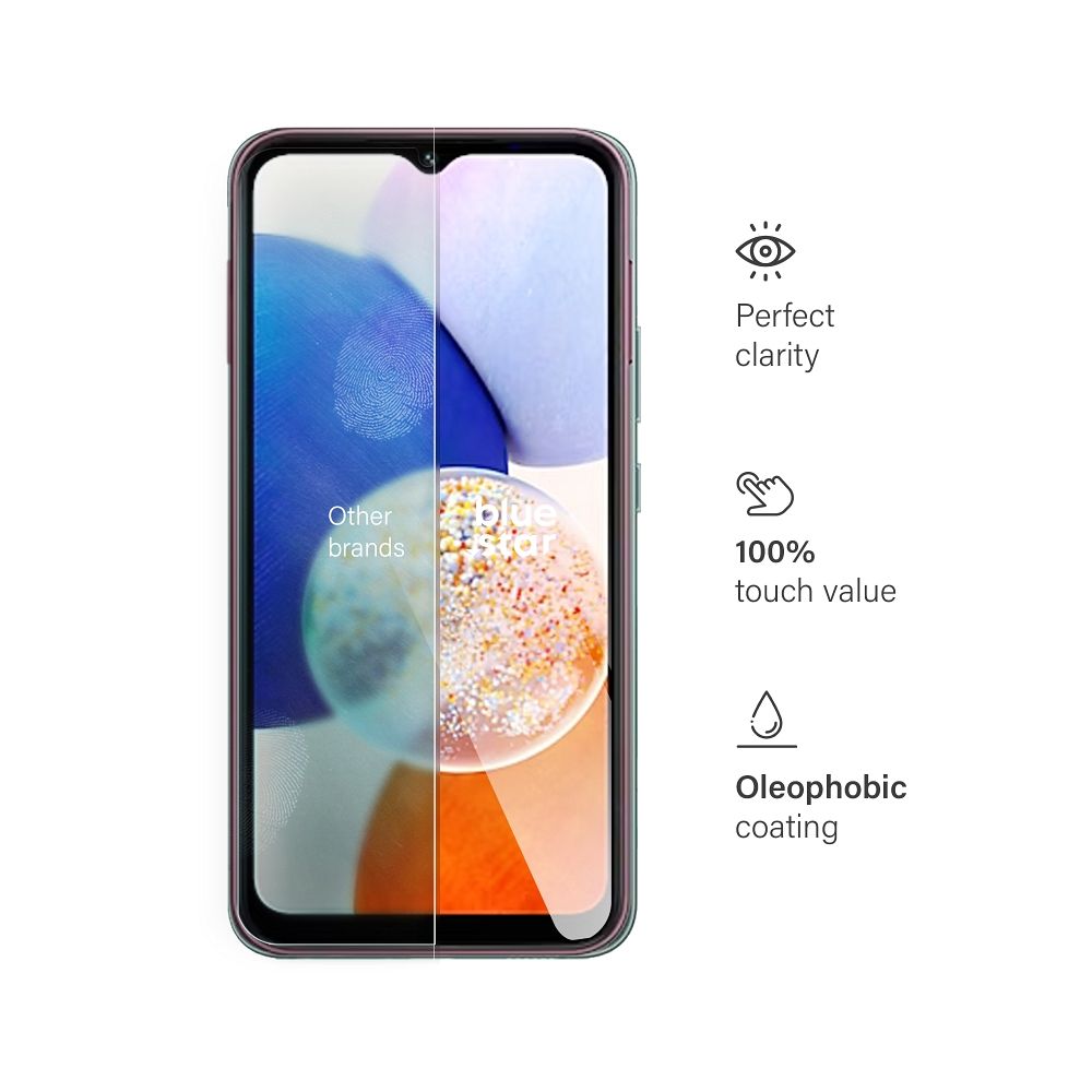 Aizsargstikls Samsung Galaxy A14 5G – Blue Star — attēls 4