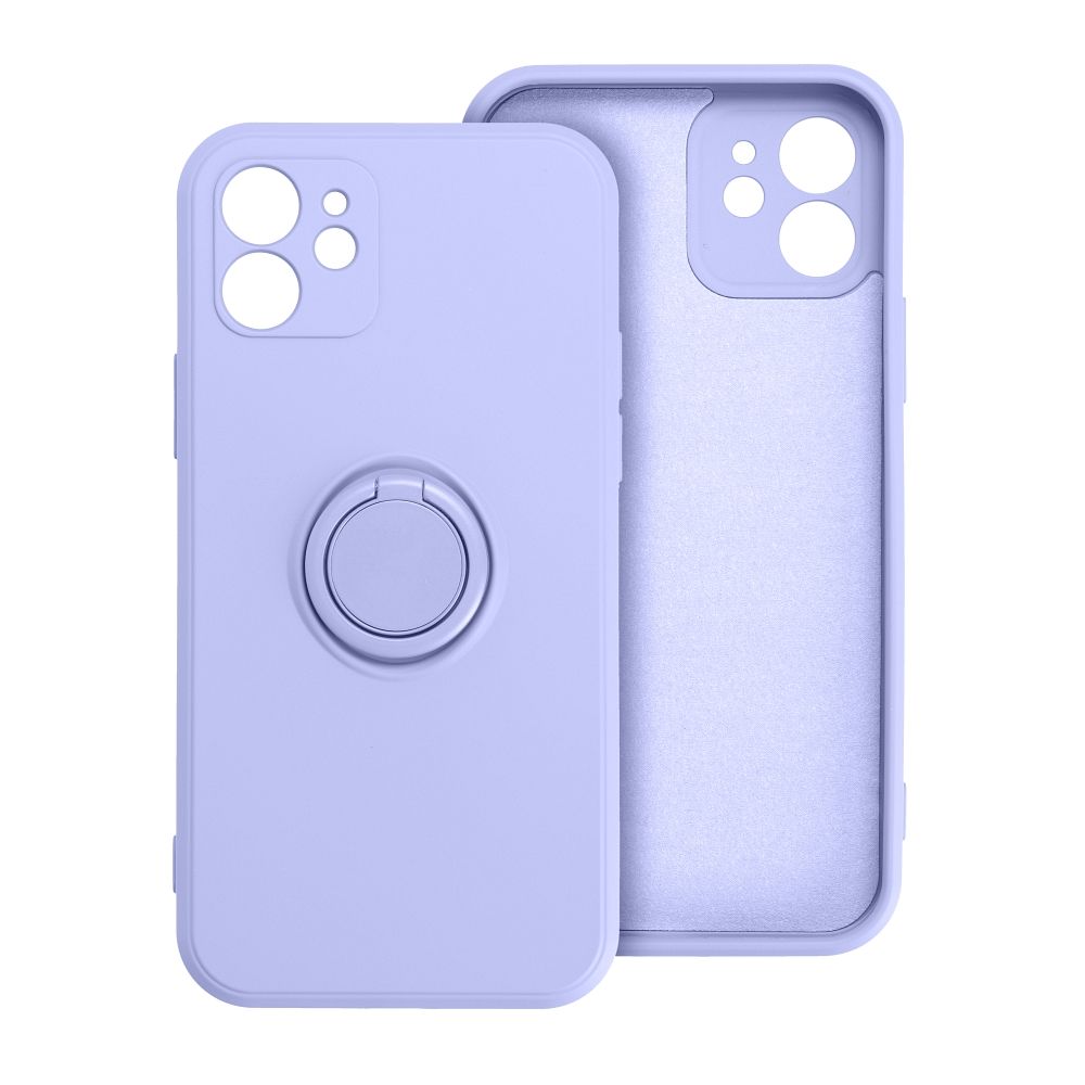 Aizsargvāciņš iPhone 13 Pro – SILICONE RING, violets — attēls 2