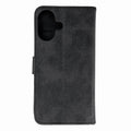 Aizsargvāciņš iPhone 16 – Leather, melns