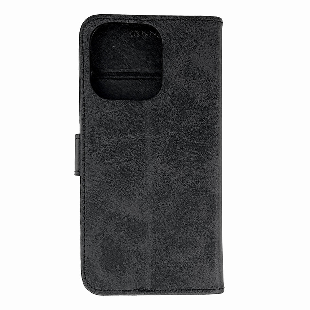 Aizsargvāciņš iPhone 16 Pro – Leather, melns