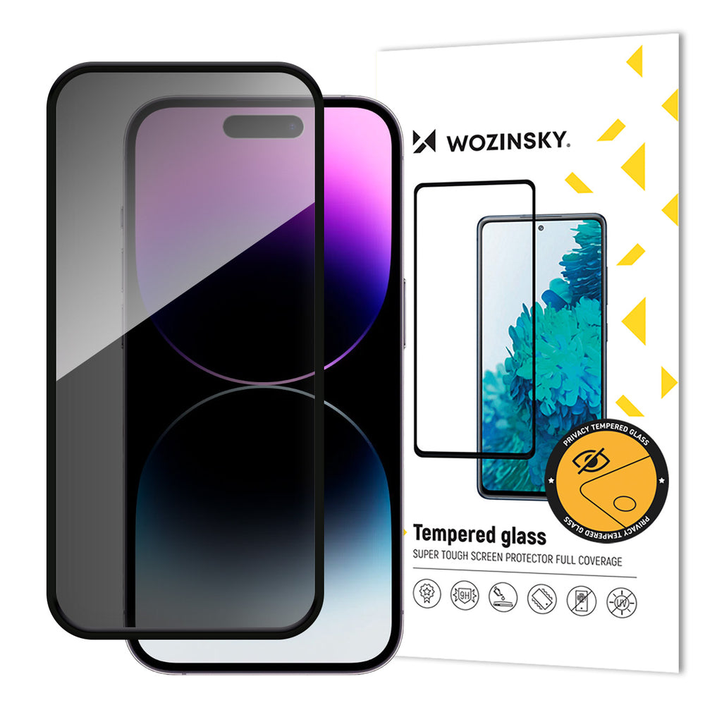 Aizsargstikls iPhone 16 Plus – Wozinsky Privacy with anti-spy filter