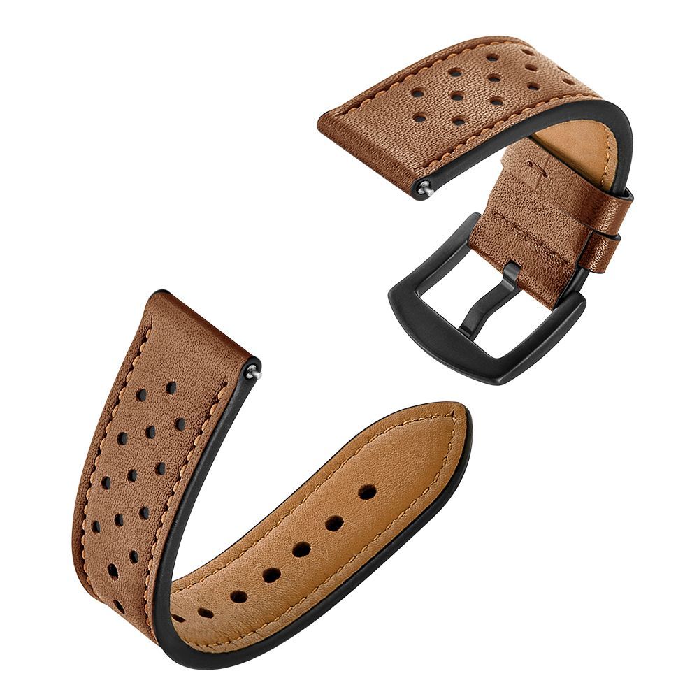 Viedpulksteņa siksniņa Tech-Protect Leather Strap for Samsung Galaxy Watch 4 / 5 / 5 Pro / 6 / 7 / FE - Brown — attēls 3