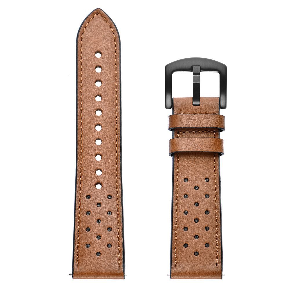 Viedpulksteņa siksniņa Tech-Protect Leather Strap for Samsung Galaxy Watch 4 / 5 / 5 Pro / 6 / 7 / FE - Brown — attēls 4