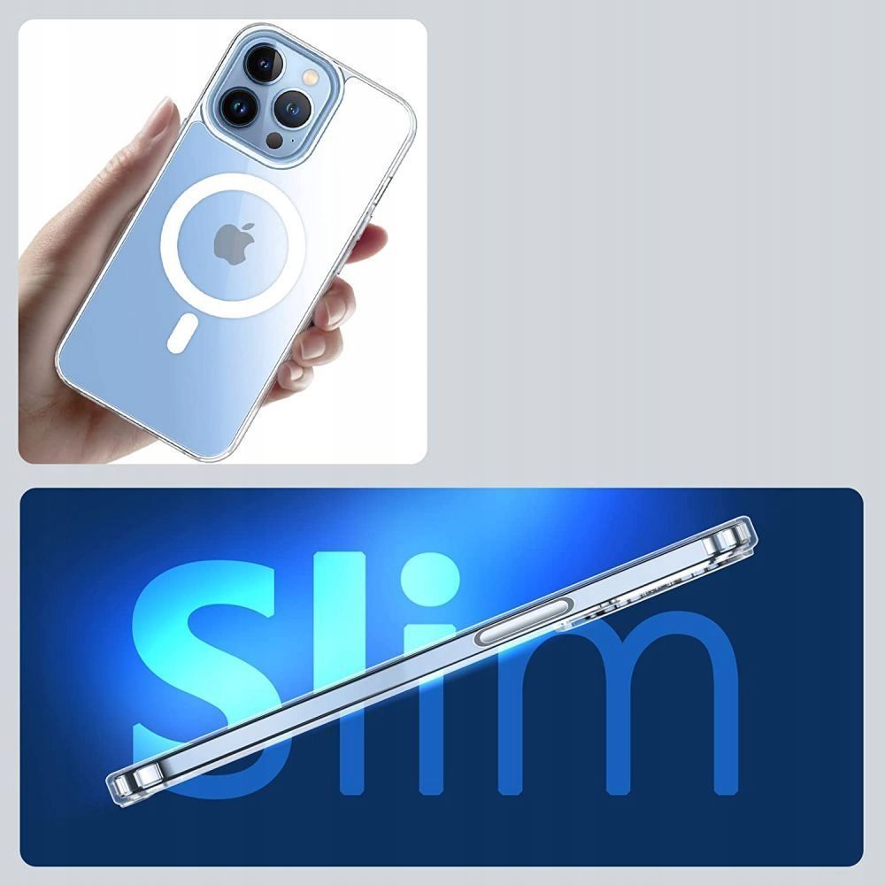 Aizsargvāciņš iPhone 14 Pro – Tech-Protect FlexAir Hybrid MagSafe, caurspīdīgs — attēls 3