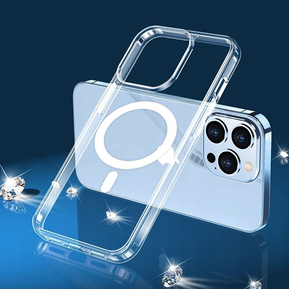 Aizsargvāciņš iPhone 14 Pro – Tech-Protect FlexAir Hybrid MagSafe, caurspīdīgs — attēls 4