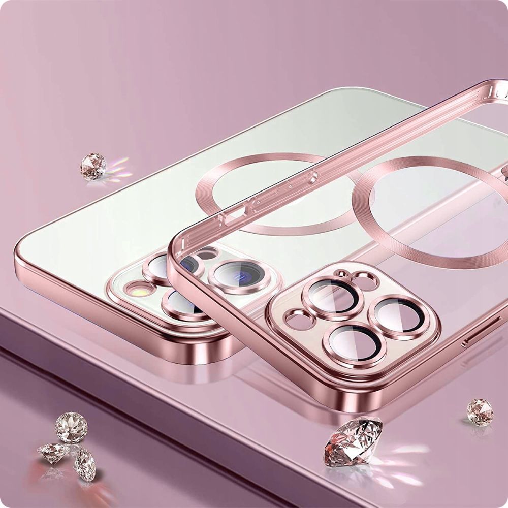 Aizsargvāciņš iPhone 15 – Tech-Protect MagShine Line MagSafe, zils — attēls 2