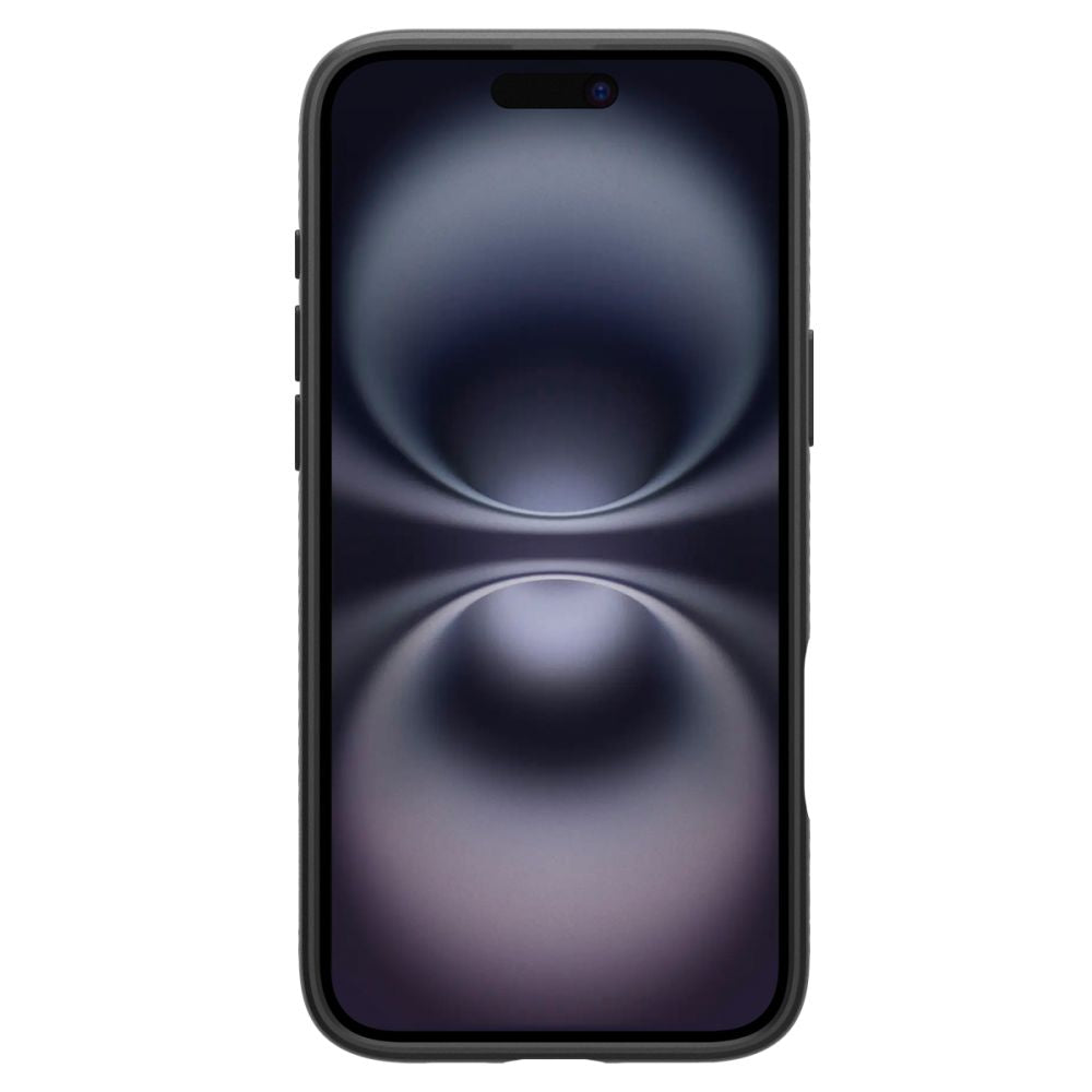 Aizsargvāciņš iPhone 16 Case – Spigen Liquid Air, melns — attēls 3