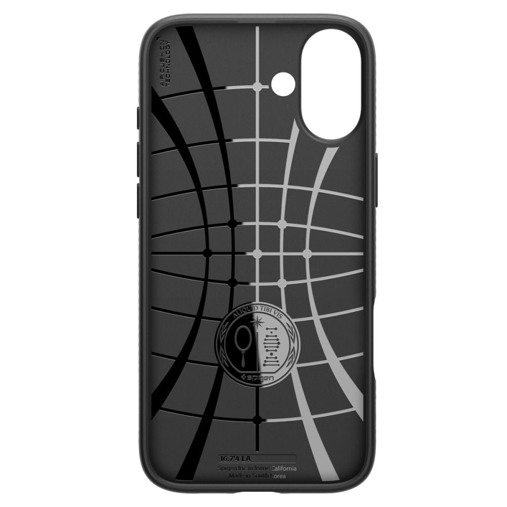 Aizsargvāciņš iPhone 16 Case – Spigen Liquid Air, melns — attēls 4