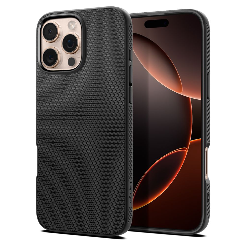 Aizsargvāciņš iPhone 16 Pro Case – Spigen Liquid Air, melns
