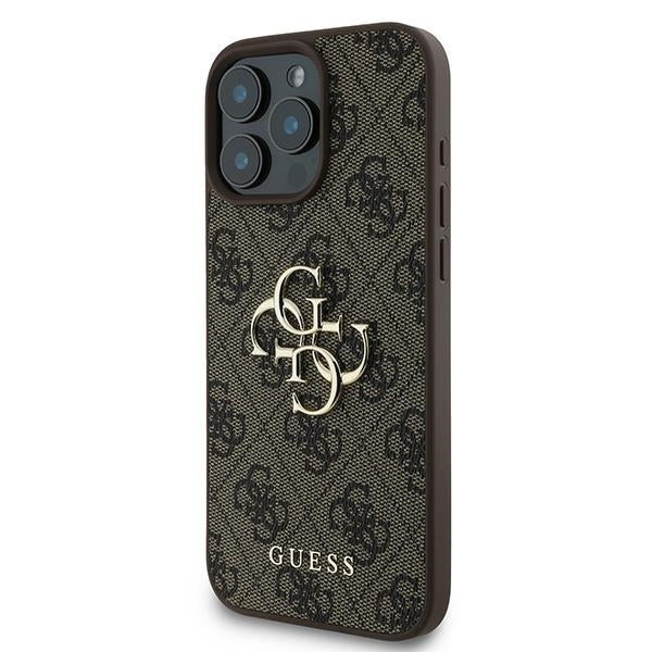 Aizsargvāciņš iPhone 16 Pro – Guess 4G Big Logo, brūns — attēls 2