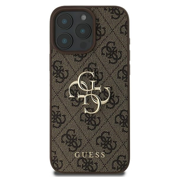 Aizsargvāciņš iPhone 16 Pro – Guess 4G Big Logo, brūns — attēls 3