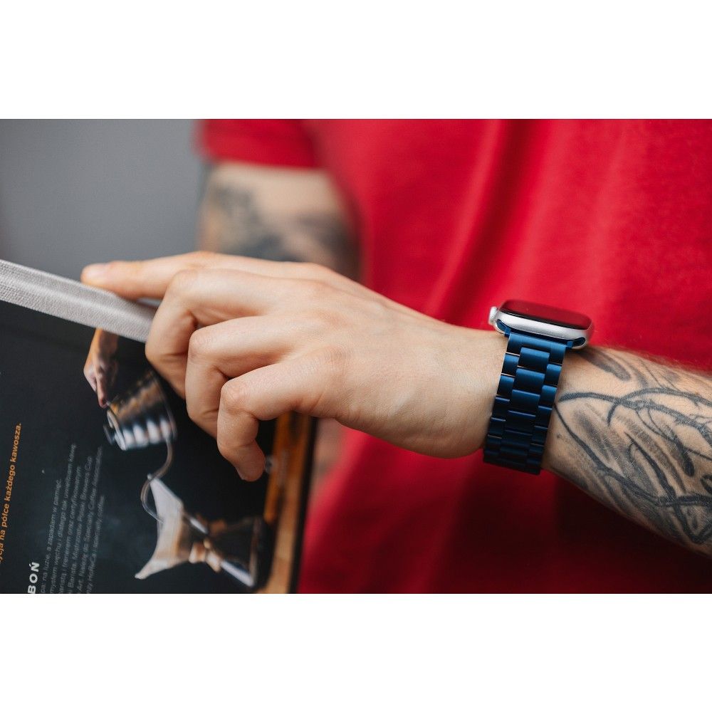 Forcell F-Design FA10 siksniņa Apple Watch 38 / 40 / 41 mm, melna