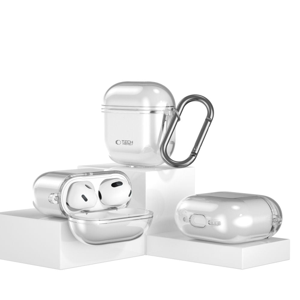 Austiņas Tech-Protect FLEXAir Case for Apple AirPods 4 - Transparent — attēls 3
