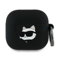 Austiņas Karl Lagerfeld Silicone Choupette Head 3D Case for AirPods 4 - Black