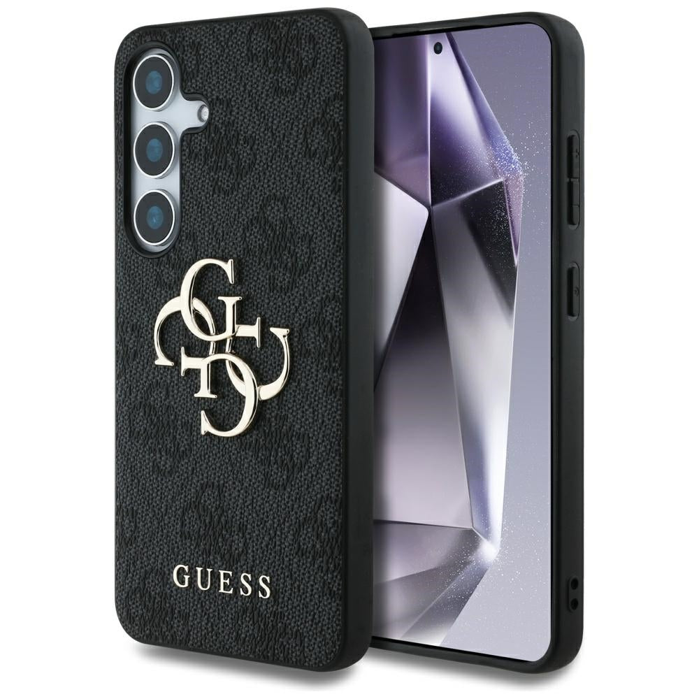 Aizsargvāciņš Samsung Galaxy S25 – Guess Big 4G Logo Classic Logo, melns