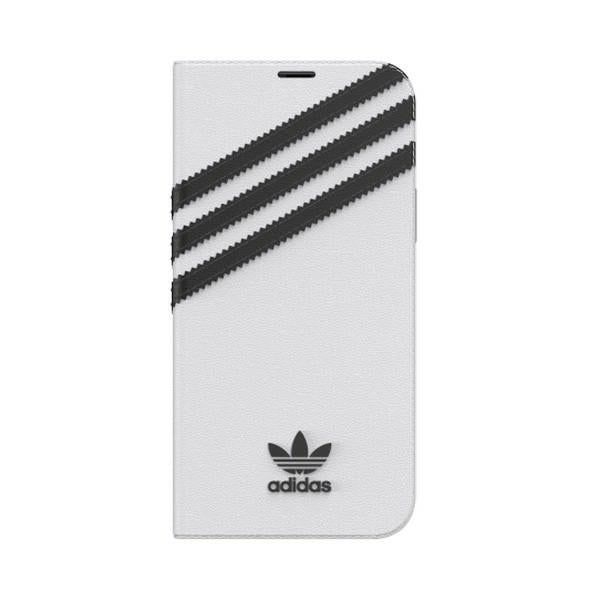 Aizsargvāciņš iPhone 12 / 12 Pro 6.1" - white and – Adidas OR Booklet PU, melns — attēls 2