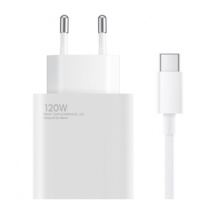 Xiaomi BHR9462EU HyperCharge laadimisadapter 120 W USB-C kaabliga, valge