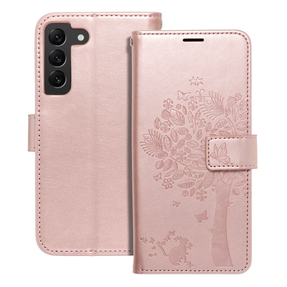 Aizsargvāciņš Samsung S22 tree – MEZZO, rozā zelta