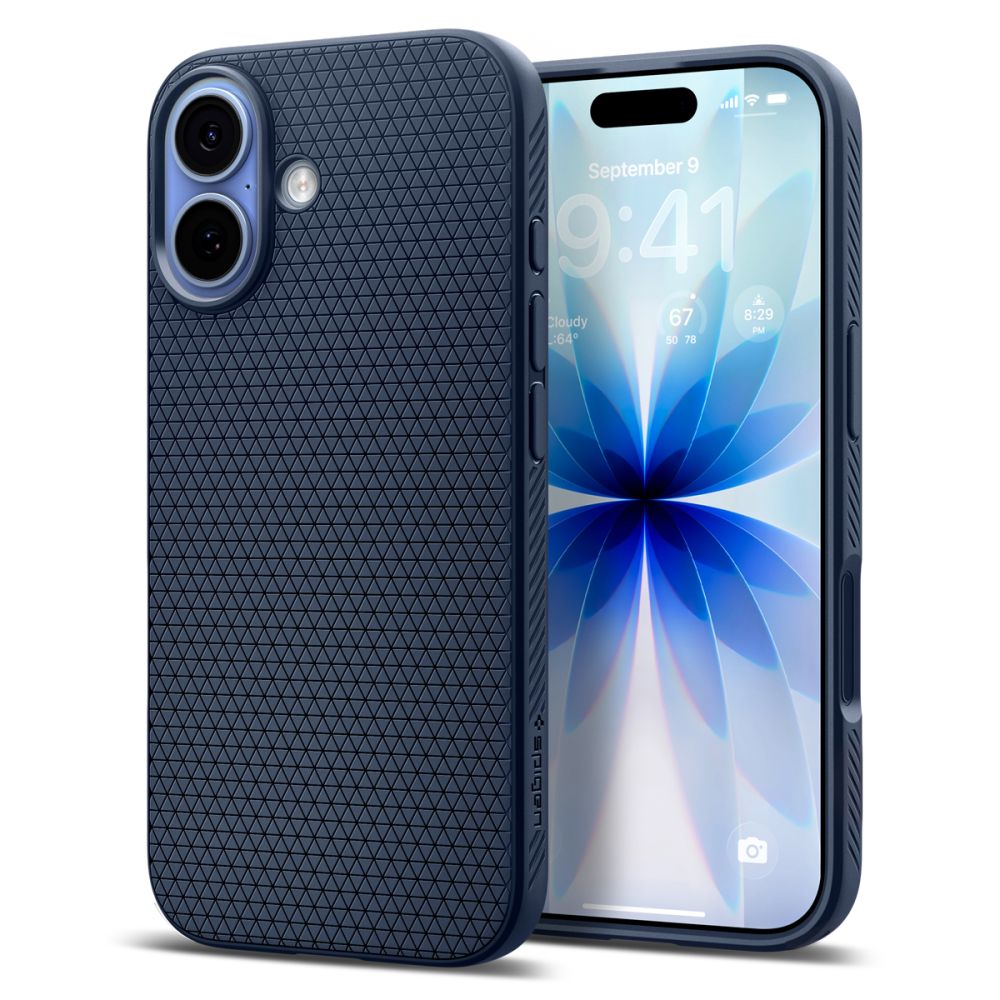 Aizsargvāciņš iPhone 17 – Spigen Liquid Air, zils