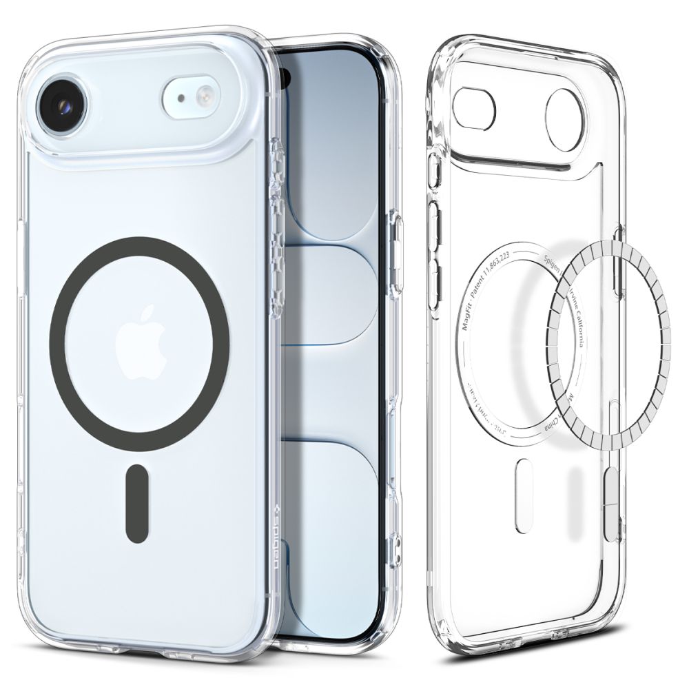 Aizsargvāciņš iPhone 17 Air - Clear – Spigen Ultra Hybrid MagSafe, pelēks