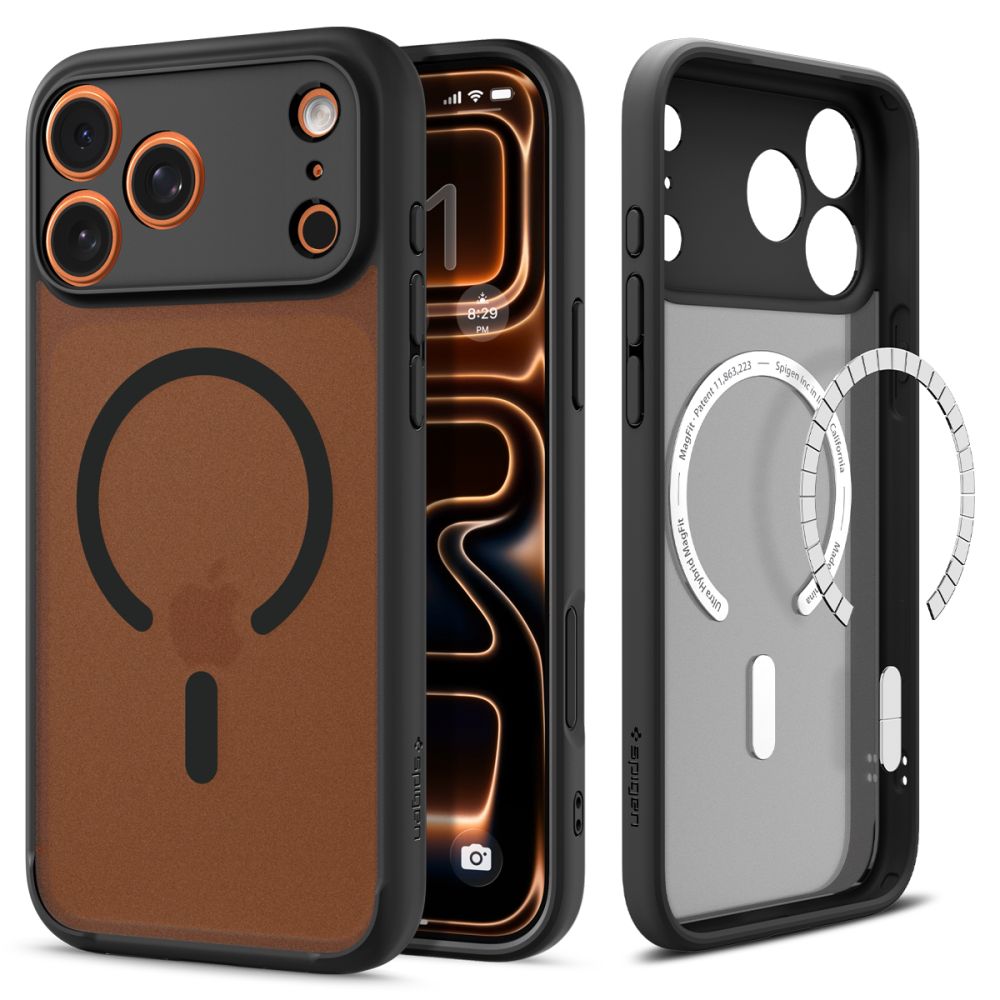 Aizsargvāciņš iPhone 17 Pro – Spigen Ultra Hybrid MagSafe, melns