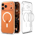 Aizsargvāciņš iPhone 17 Pro Max - Clear and – Spigen Ultra Hybrid MagSafe, balts