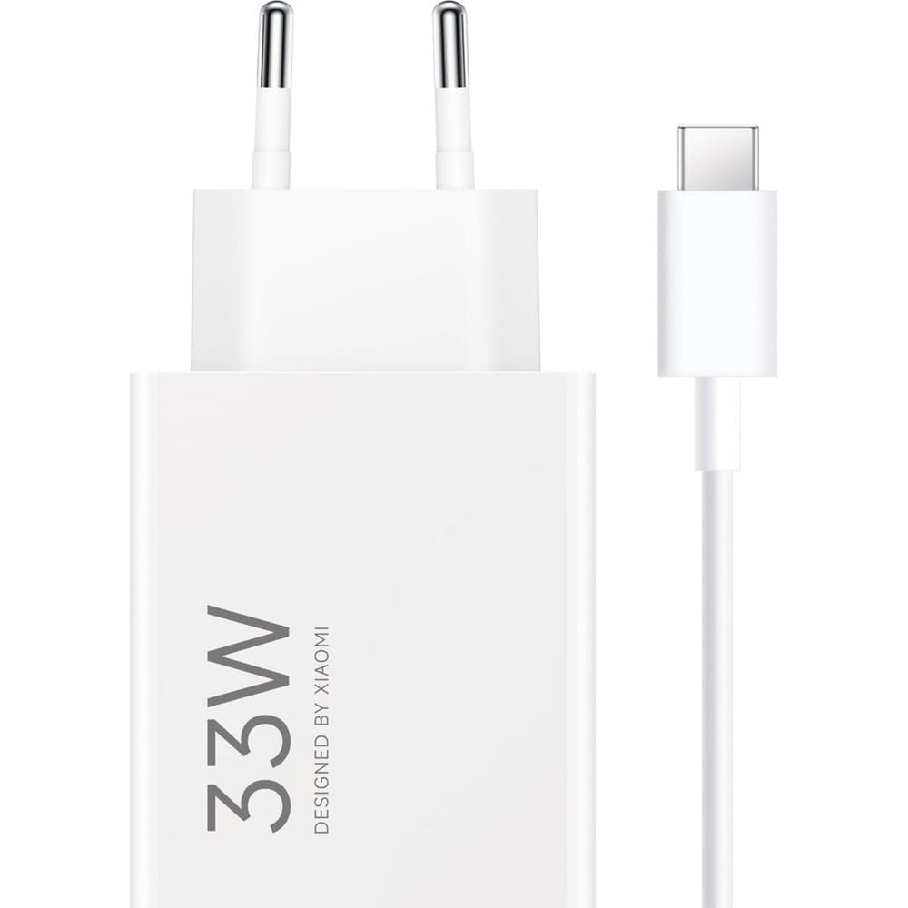 Uzlādes adapteris Xiaomi MDY-16-EF 1xUSB-A 33W Wall Charger with 3A USB-C Cable - White — attēls 2