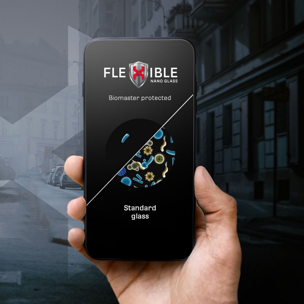 Aizsargstikls iPhone Xr/11 – Forcell Flexible Nano — attēls 4