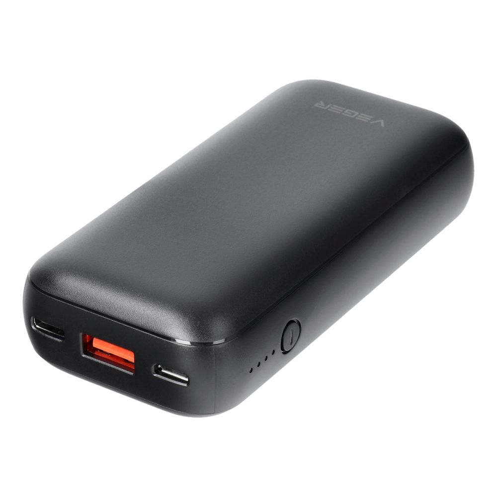 Ārējais akumulators VEGER powerbank 10 000 mAh PD QC3.0 3A 20W S10 (W1135) black — attēls 2