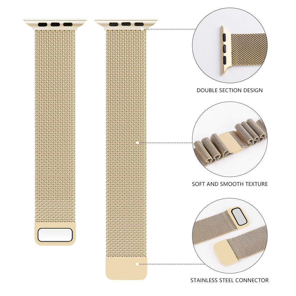 Milanese siksniņa Apple Watch 42/44/45 mm – zelta