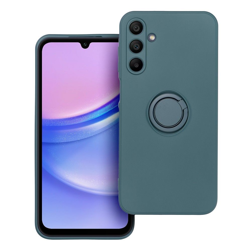 Aizsargvāciņš Samsung A15 5G / A15 4G – SILICONE RING, zaļš — attēls 2