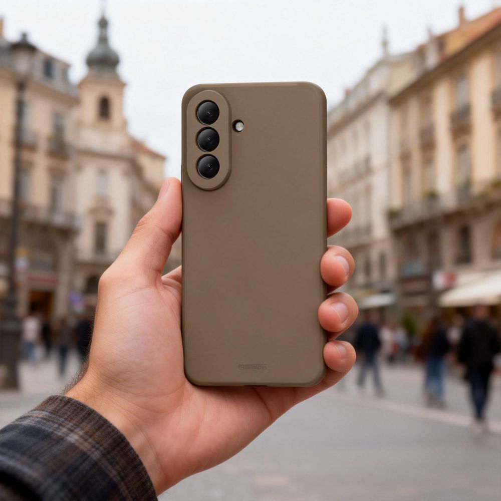Aizsargvāciņš Samsung Galaxy A57 5G – Tech-Protect Icon, brūns — attēls 4