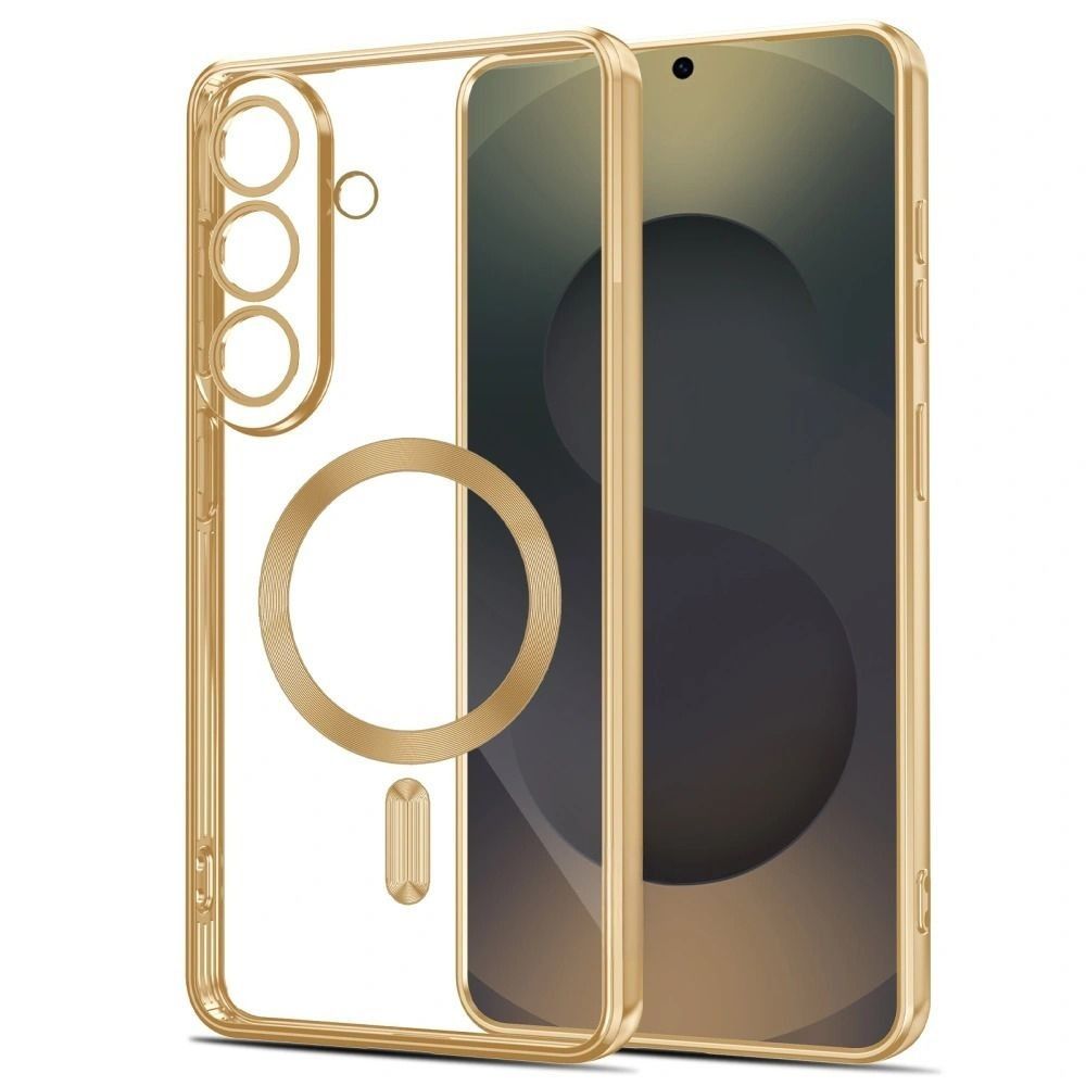 Aizsargvāciņš Samsung Galaxy A57 5G - Transparent – Tech-Protect MagFlex MagSafe, zelta — attēls 2
