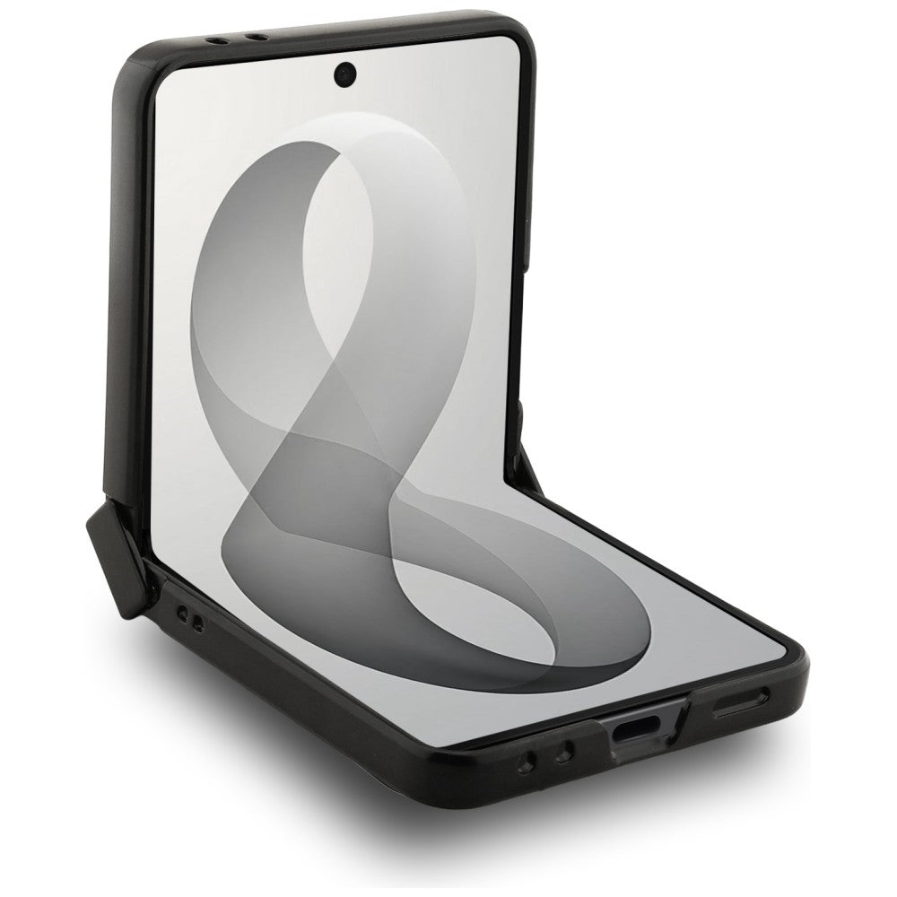 Aizsargvāciņš Samsung Galaxy Z Flip 8 – Guess 4G Classic MagSafe, melns — attēls 4