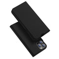 Aizsargvāciņš iPhone 13 Pro Max – DUX DUCIS wallet SKIN PRO, melns