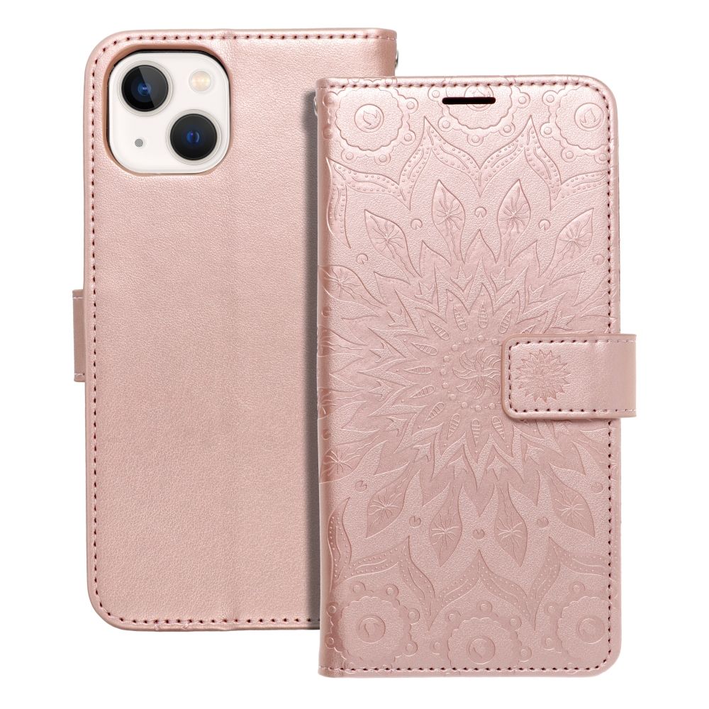 Aizsargvāciņš iPhone 13 mandala – MEZZO, rozā zelta